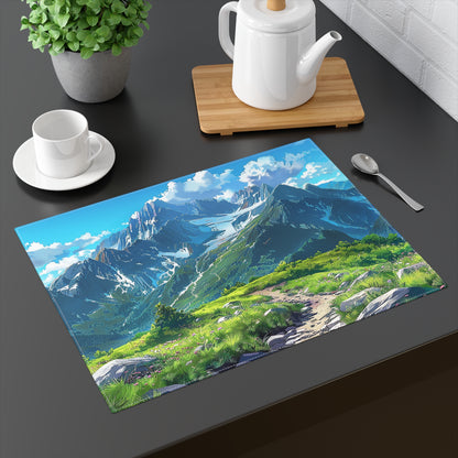 Mountain Hiker's Paradise Placemat - 18" x 14".