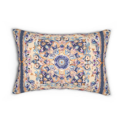 Lilac Moorish Dream Lumbar Pillow - Spun Polyester - Double-Sided Print - Concealed Zipper - 20" x 14"