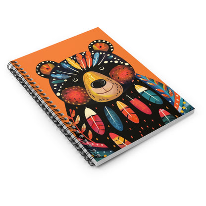 Papa Bear Chic Spiral Notebook - Ruled Line - Jot Your Big Plans with Papa Bear! From our Bear Family Collection.