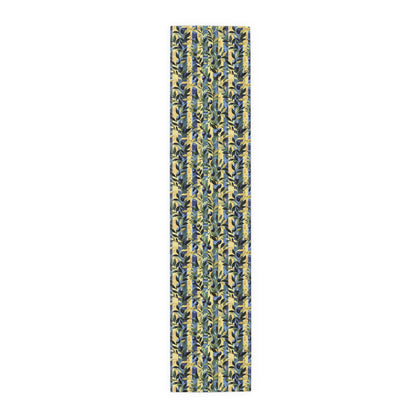 Olive Orchard Stripes Table Runner - Cotton Twill - Available in 2 sizes: 16" x 72" and 16" x 90".