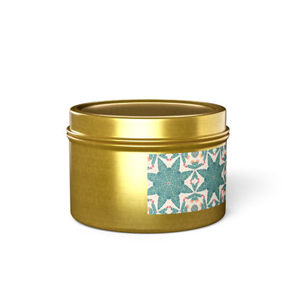 Desert Cactus Star Tin Candle. Southwest Starlight in a Tin. Available in 2 sizes, 3 finishes, and 5 scents.