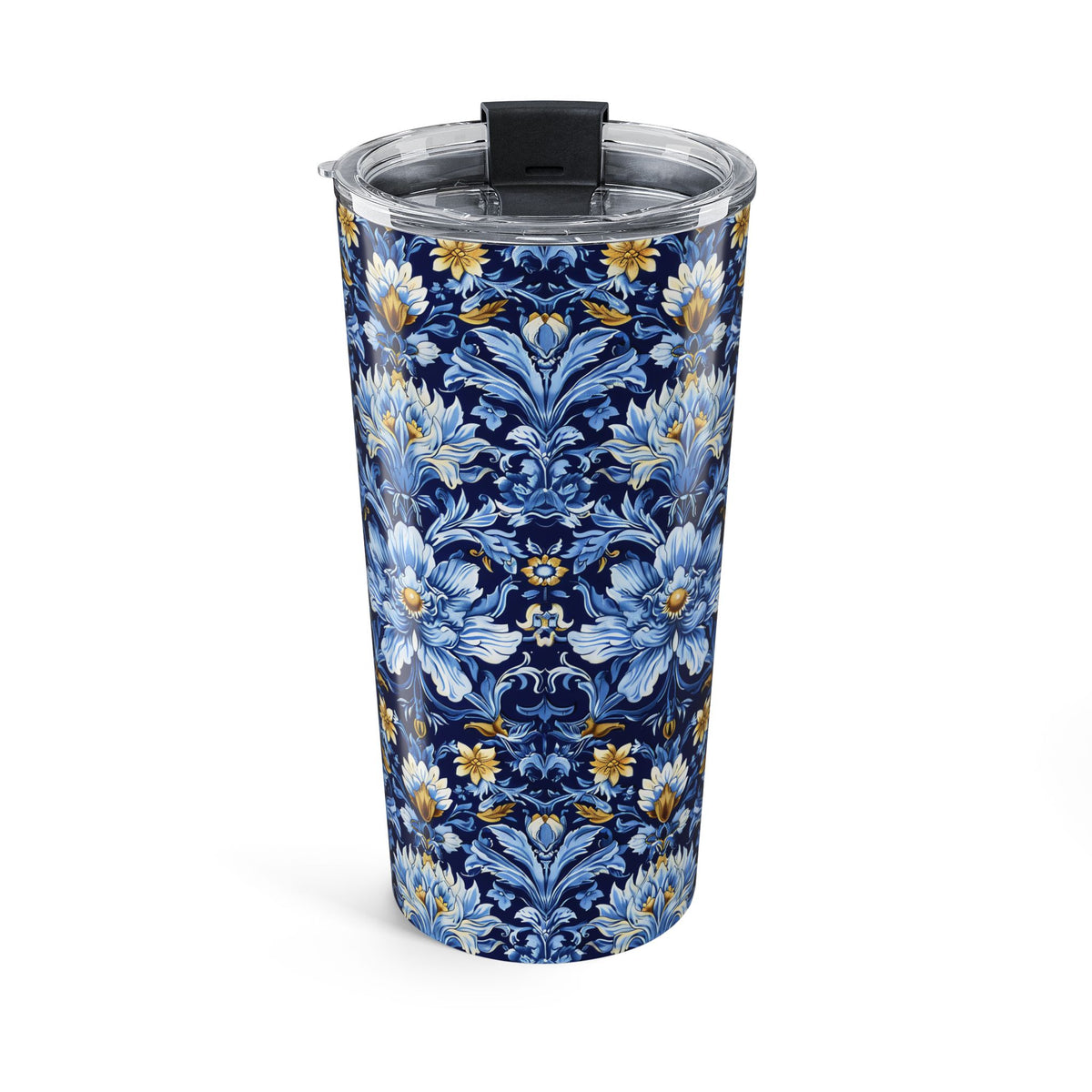 British Heritage Floral Insulated Tumbler - 20 oz. Stainless Steel, Glossy Finish