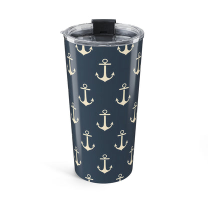 Anchors Aweigh Insulated Tumbler - 20 oz. Stainless Steel, Glossy Finish