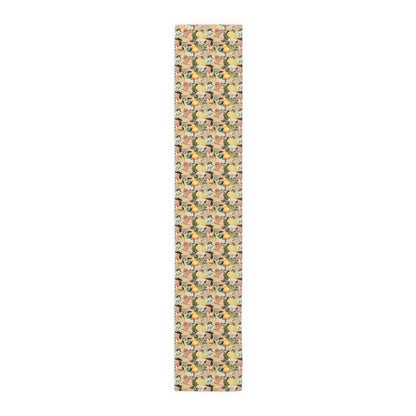 Old World Citrus Delight Table Runner - Cotton Twill - Available in 2 sizes: 16" x 72" and 16" x 90".