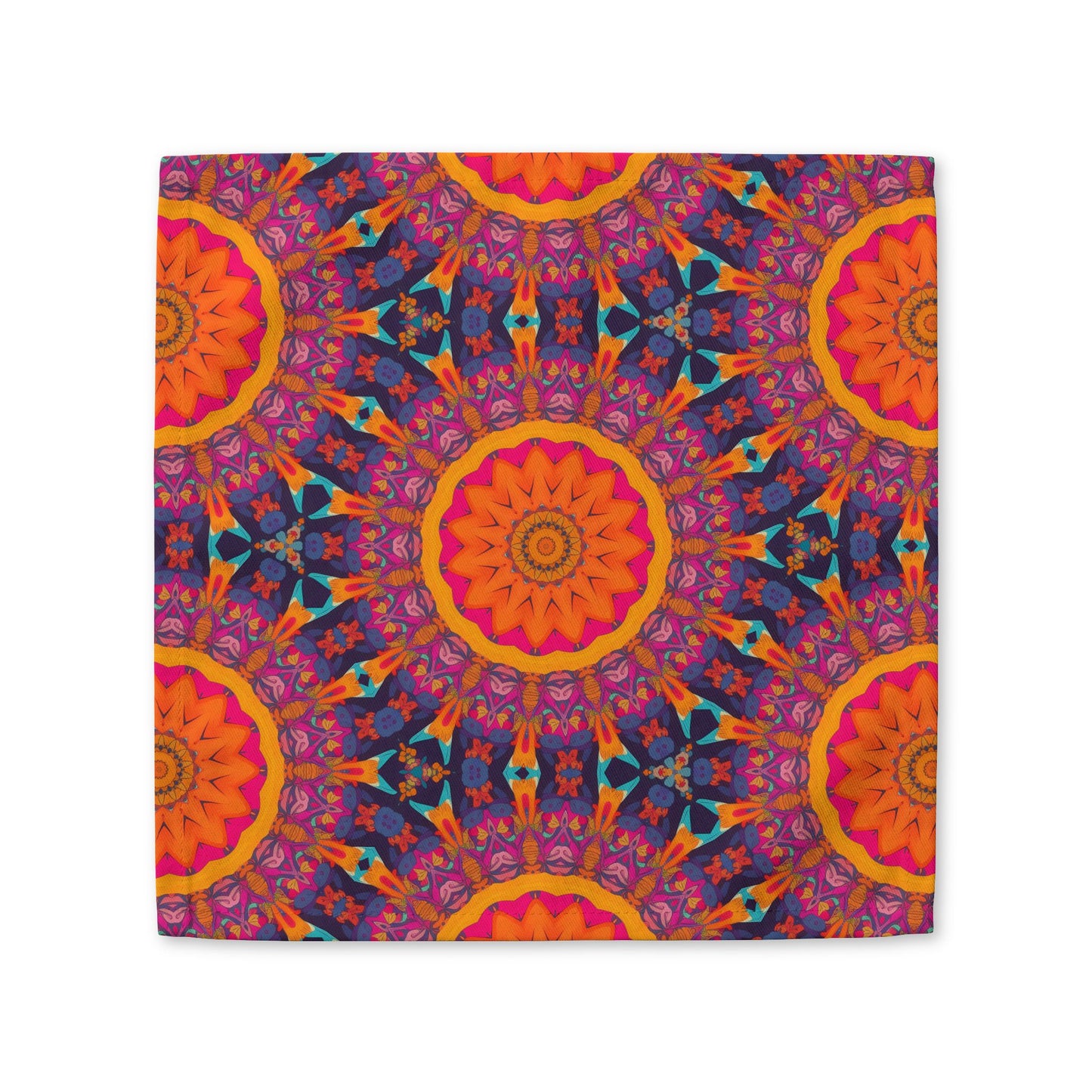 Fiery Mosaic Magic cotton twill napkin