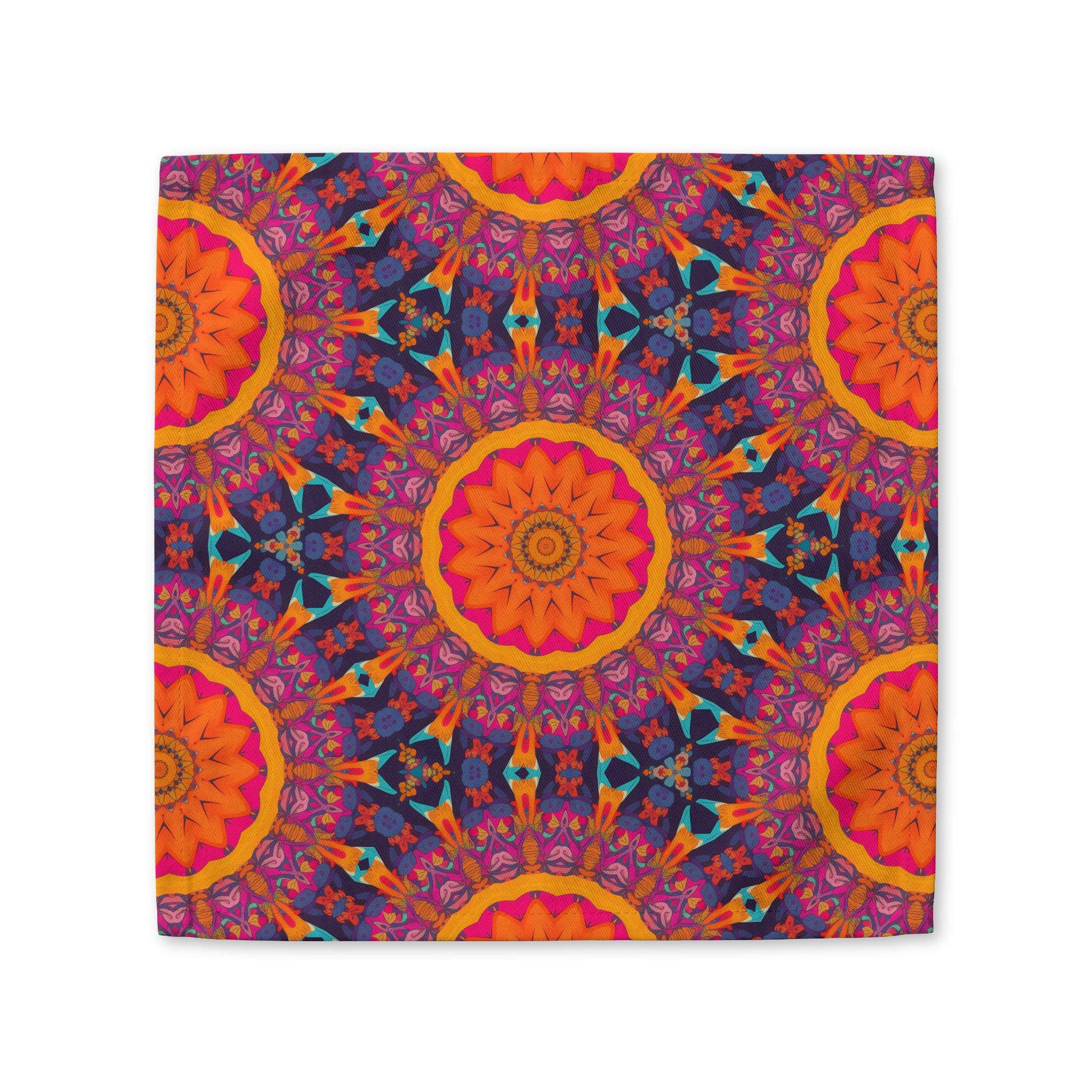 Fiery Mosaic Magic cotton twill napkin