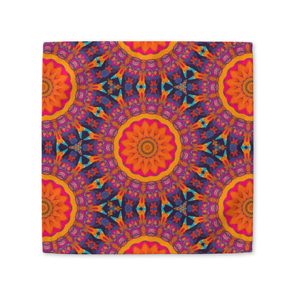 Fiery Mosaic Magic cotton twill napkin