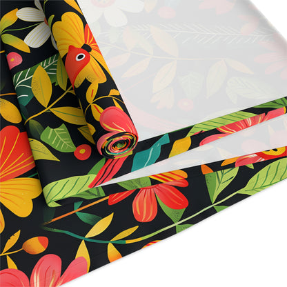 Blooming Bird Wonderland Table Runner - Polyester - Available in 2 sizes: 16" x 72" and 16" x 90".