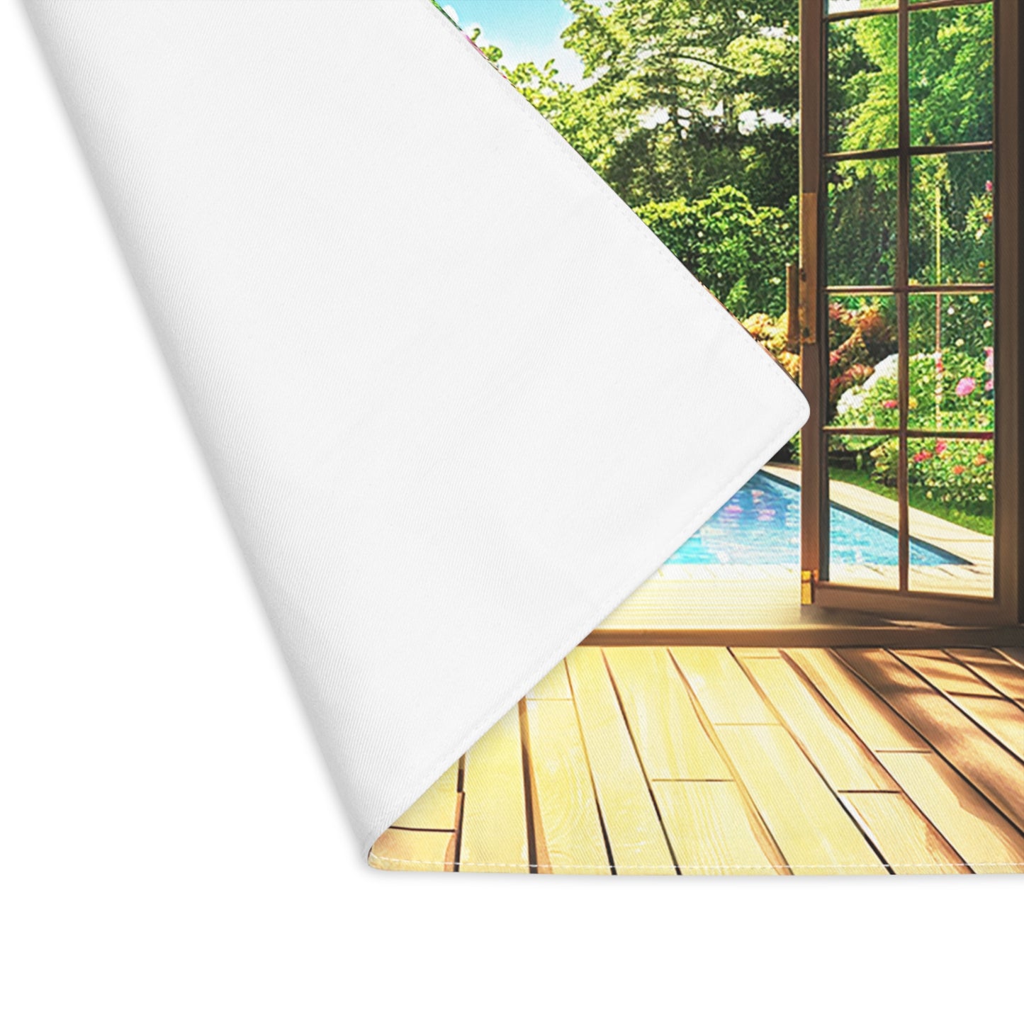 Garden View Retreat Placemat - 18" x 14".