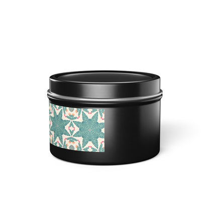 Desert Cactus Star Tin Candle. Southwest Starlight in a Tin. Available in 2 sizes, 3 finishes, and 5 scents.