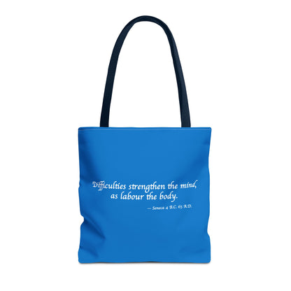 Strength Through Challenges Tote Bag - Carry Wisdom - Embrace Strength! Available in 3 sizes.