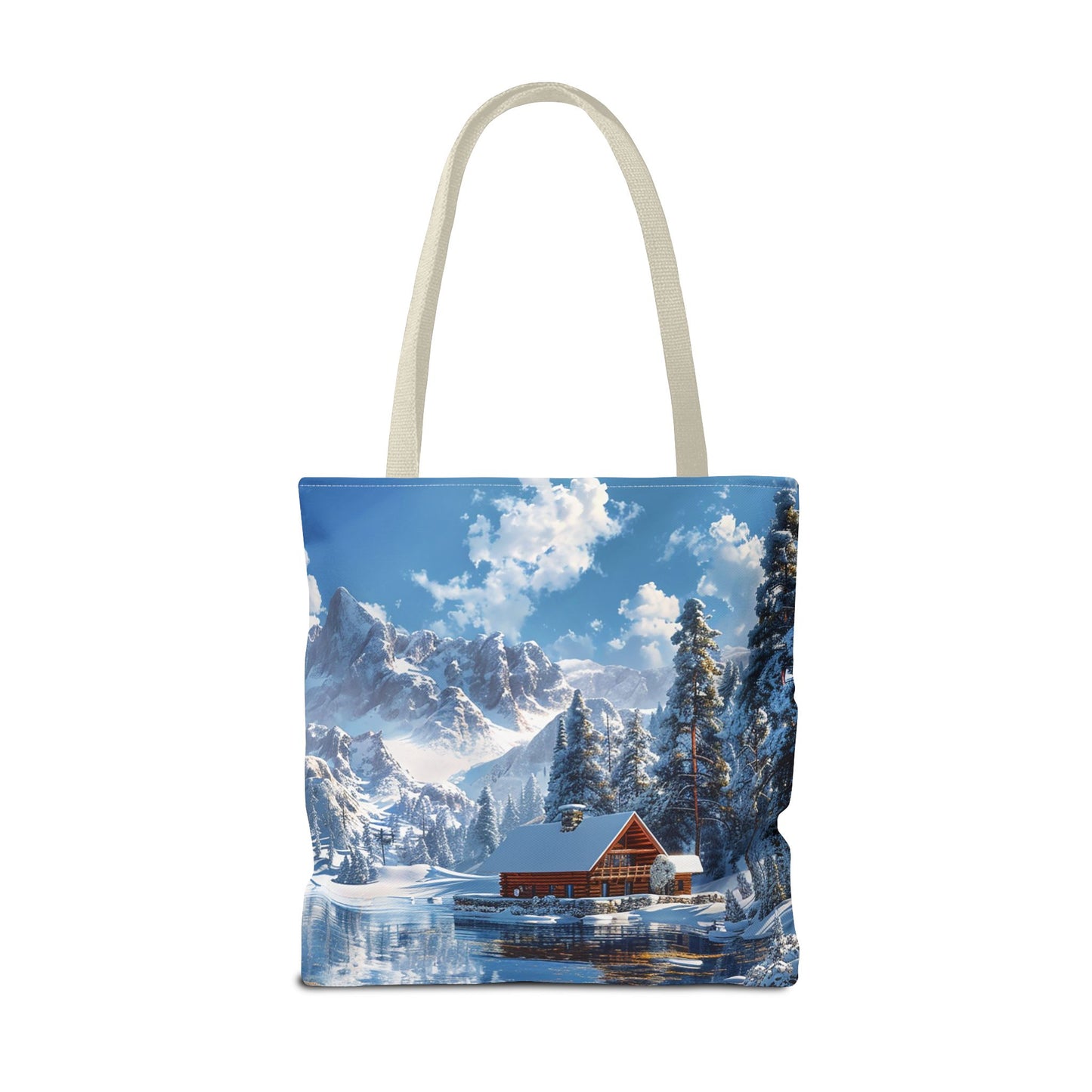 Winter Wonderland Retreat Tote Bag - Embrace Winter's Serenity with this Tote! - Available in 3 sizes.