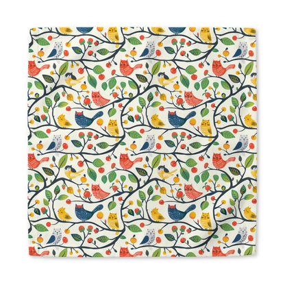 Catbird Tree Designer cotton twill napkin
