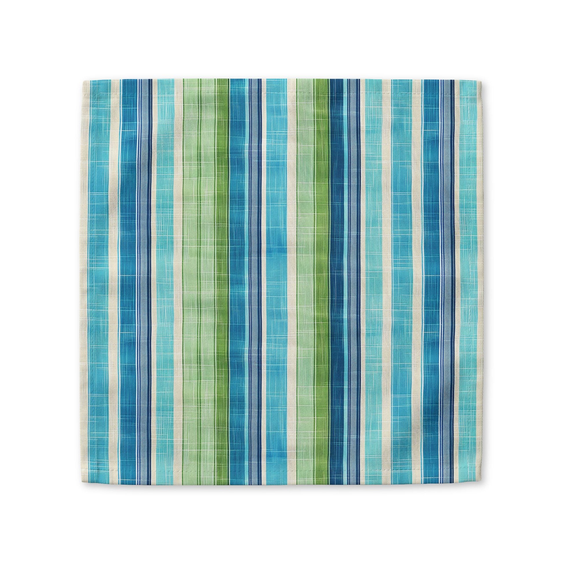 Ocean Whisper Stripes cotton twill napkin