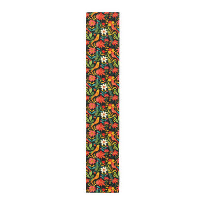 Blooming Bird Wonderland Table Runner - Polyester - Available in 2 sizes: 16" x 72" and 16" x 90".