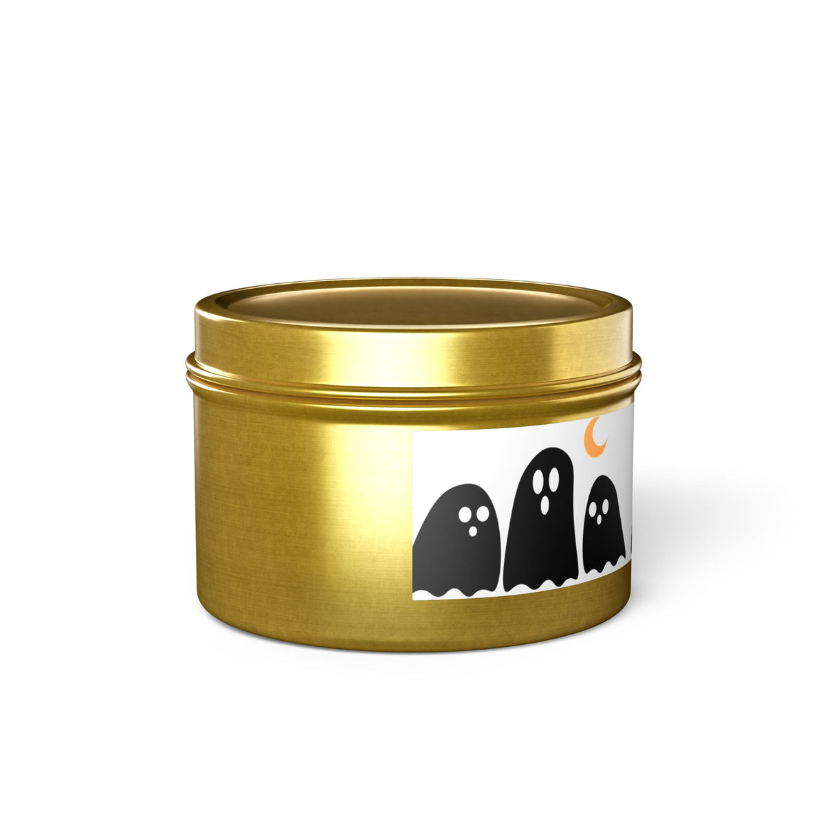 Spooky Specter Glow Tin Candle. Ghostly Glow To Go. Available in 2 sizes, 3 finishes, and 5 scents.