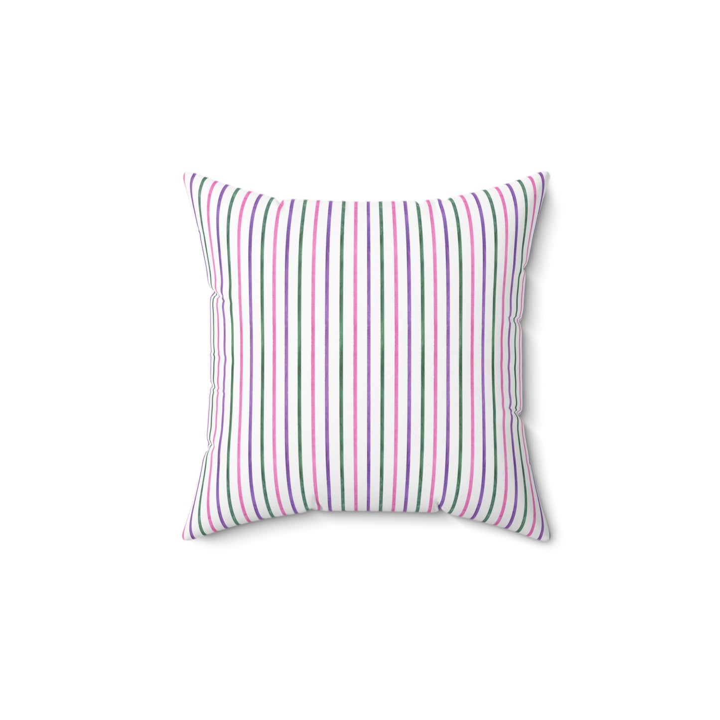 Sorbet Stripe Square Throw Pillow - Spun Polyester - Double-Sided Print - Concealed Zipper - Available in 4 sizes
