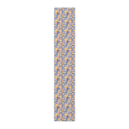 Coral Bloom Harmony Table Runner - Cotton Twill - Available in 2 sizes: 16" x 72" and 16" x 90".