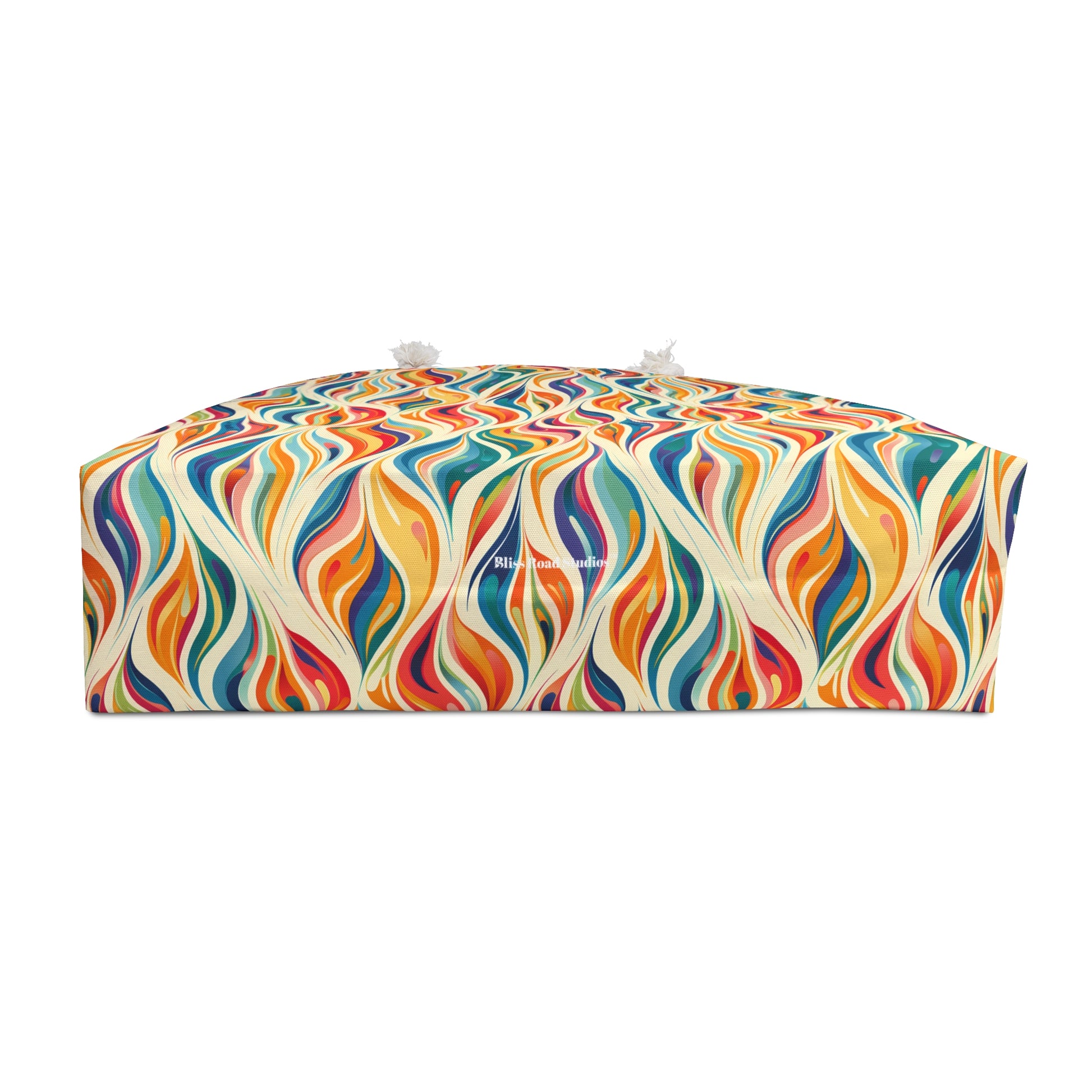 Modern Art Flames Weekender Bag - Ignite Your Style - Blaze a Trail with Fiery Elegance!