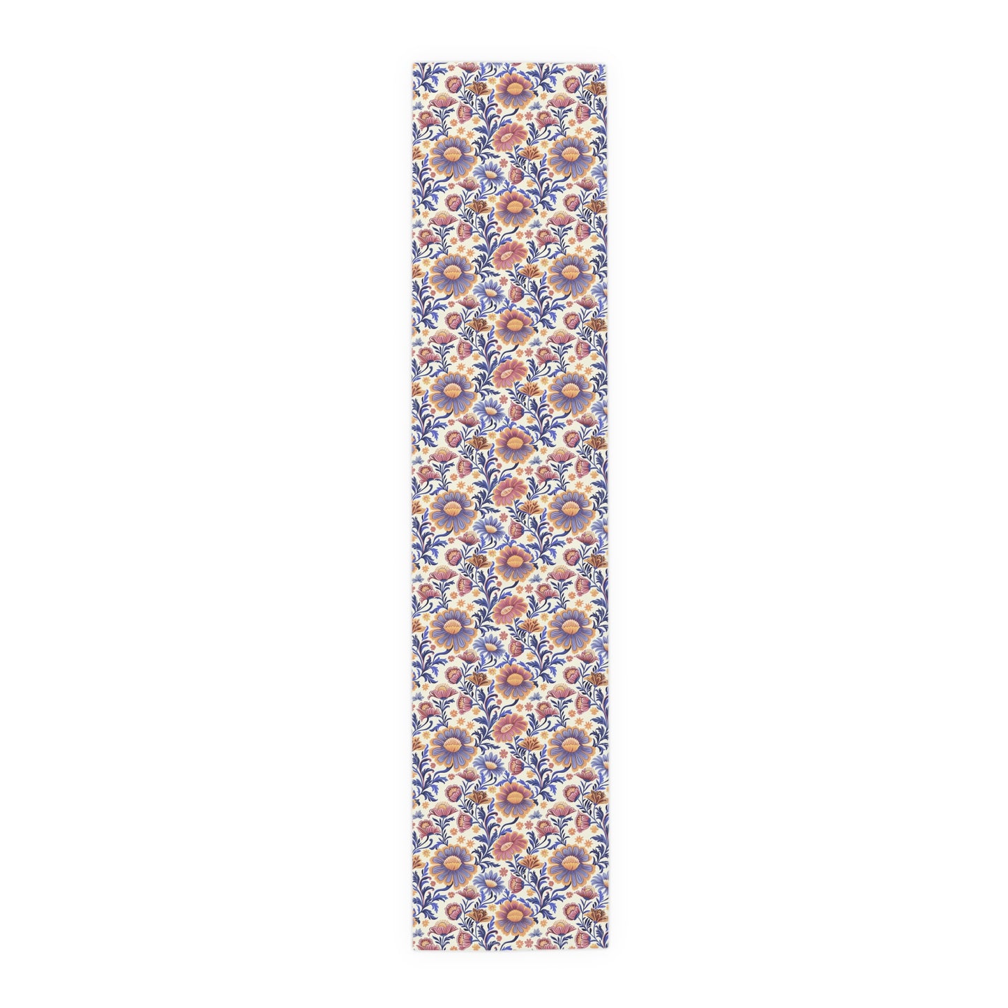 Regal Blossom Table Runner - Cotton Twill - Available in 2 sizes: 16" x 72" and 16" x 90".