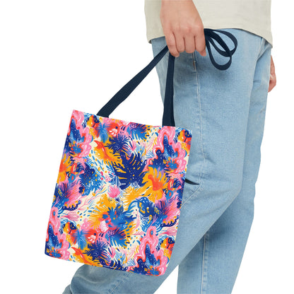 Splatter Blossom Tote Bag - Make a Splash with Every Step! Available in 3 sizes.