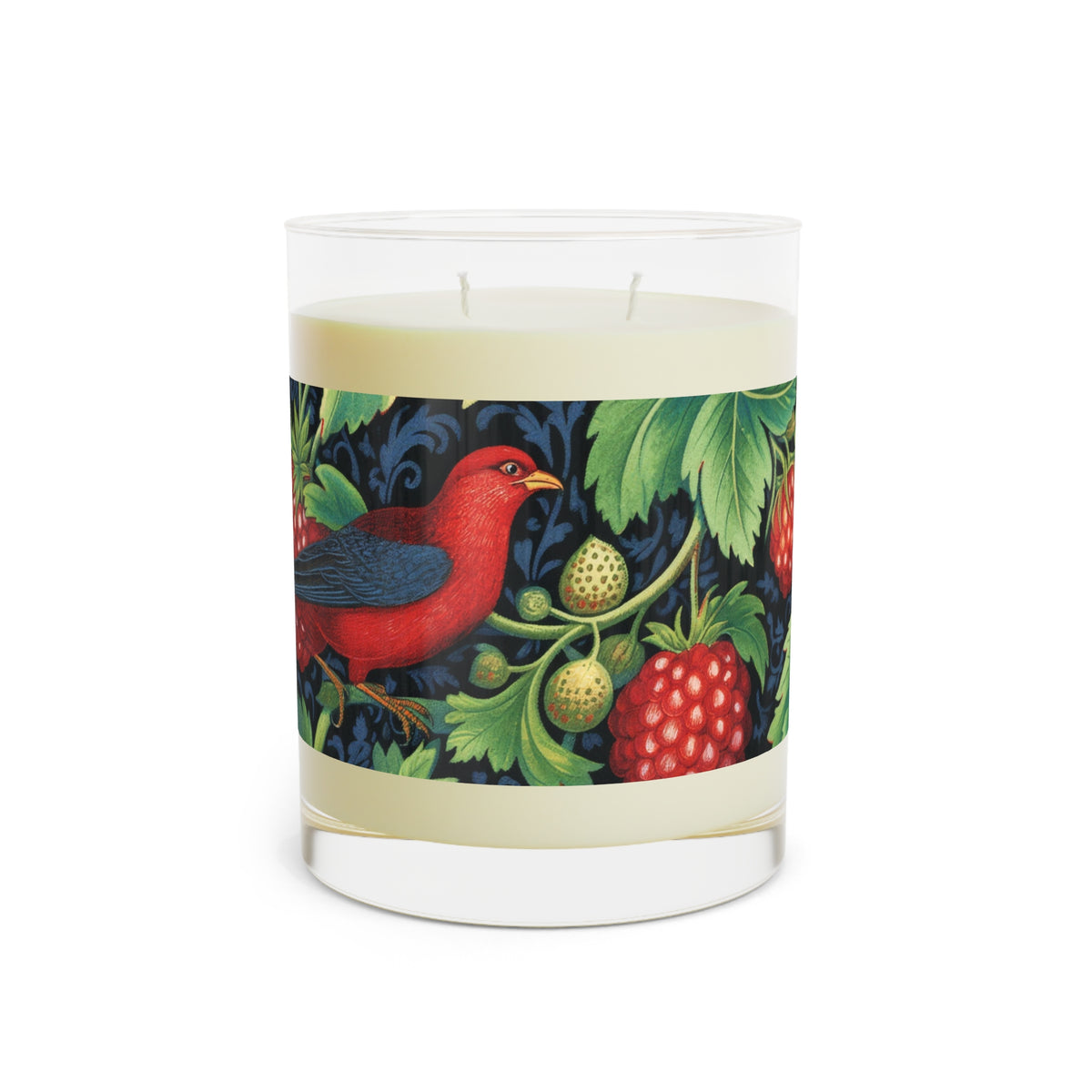 Bluebird & Strawberry 100% Soy Wax Scented Candle - 11 oz. Full-Glass, Phthalate-Free & Lead-Free - Three Fragrance Options