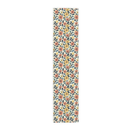 Midcentury Marigold Table Runner - Cotton Twill - Available in 2 sizes: 16" x 72" and 16" x 90".