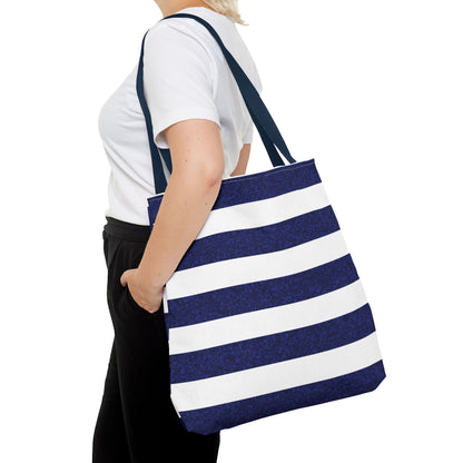 Classic Stripes Celebration Tote Bag — Nautical Canvas Shopper
