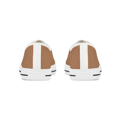 Cocoa Classic Men's Two-Tone Low Top Sneakers - Step Into Sophistication – Where Chocolate Hues Meet Modern Design!