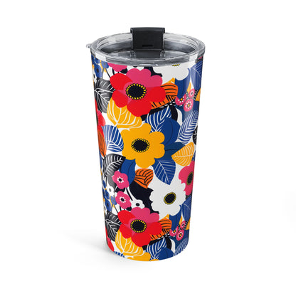 Blossom Burst Insulated Tumbler - 20 oz. Stainless Steel, Glossy Finish