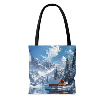 Winter Wonderland Retreat Tote Bag - Embrace Winter's Serenity with this Tote! - Available in 3 sizes.