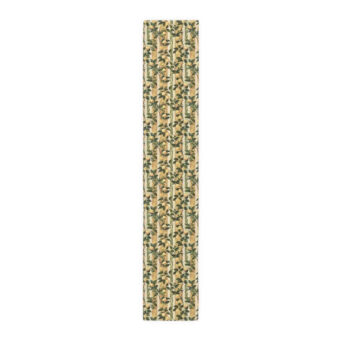 Lemon Grove Elegance Table Runner - Cotton Twill - Available in 2 sizes: 16" x 72" and 16" x 90".
