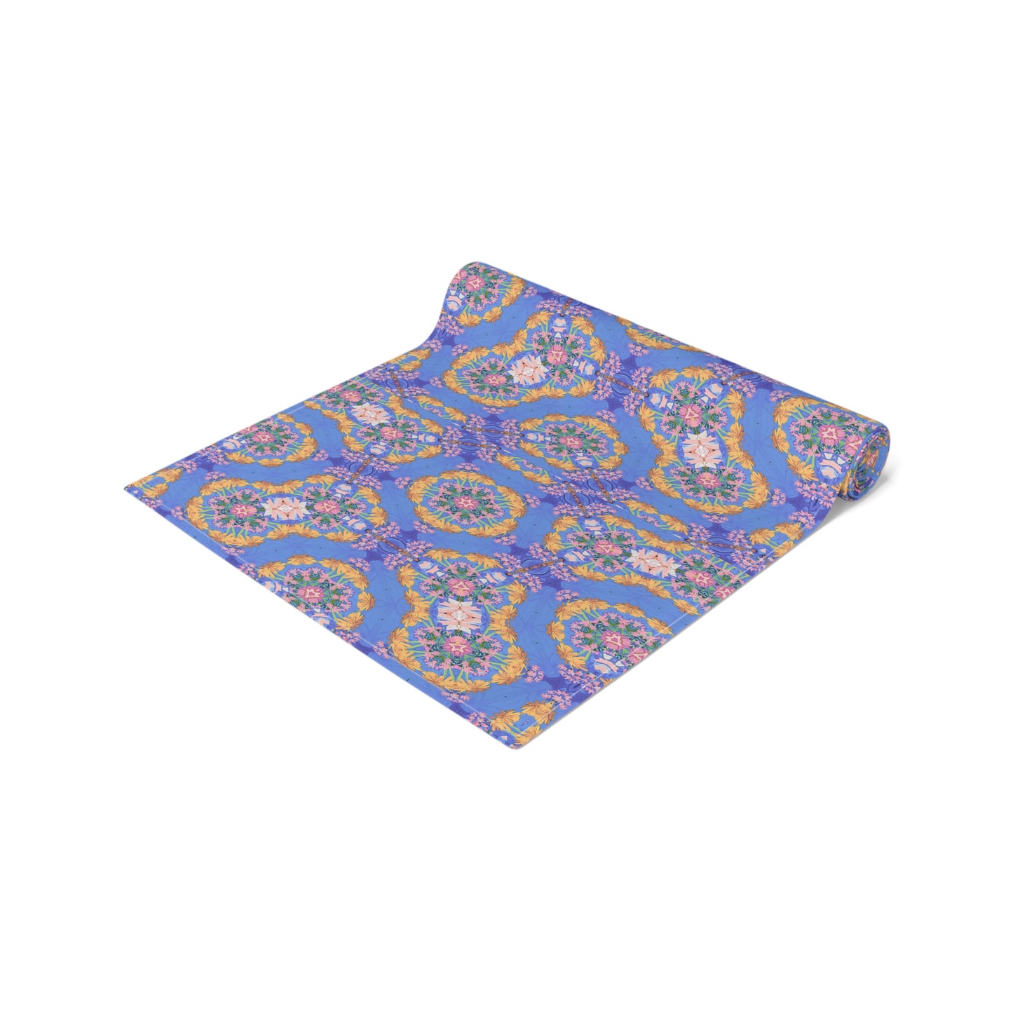 GeoPetals Table Runner - Cotton Twill - Available in 2 sizes: 16" x 72" and 16" x 90".