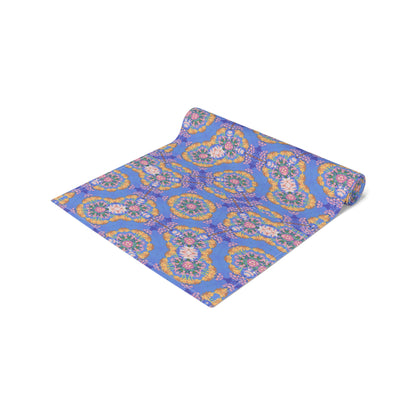 GeoPetals Table Runner - Cotton Twill - Available in 2 sizes: 16" x 72" and 16" x 90".