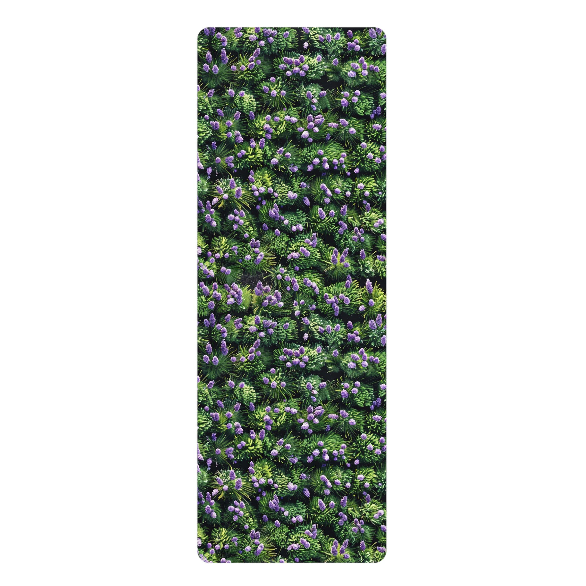 Lavender Dreamscape Rubber Yoga Mat - Find Your Zen Among the Lavender Fields!