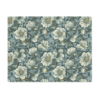 Timeless Teal English Garden Placemat - 18" x 14".