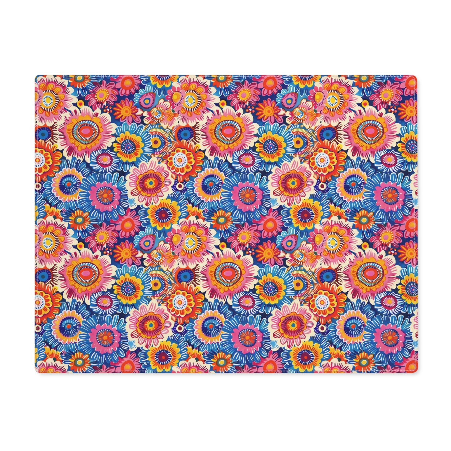 Crayon Blossom Whimsy Placemat - 18" x 14".