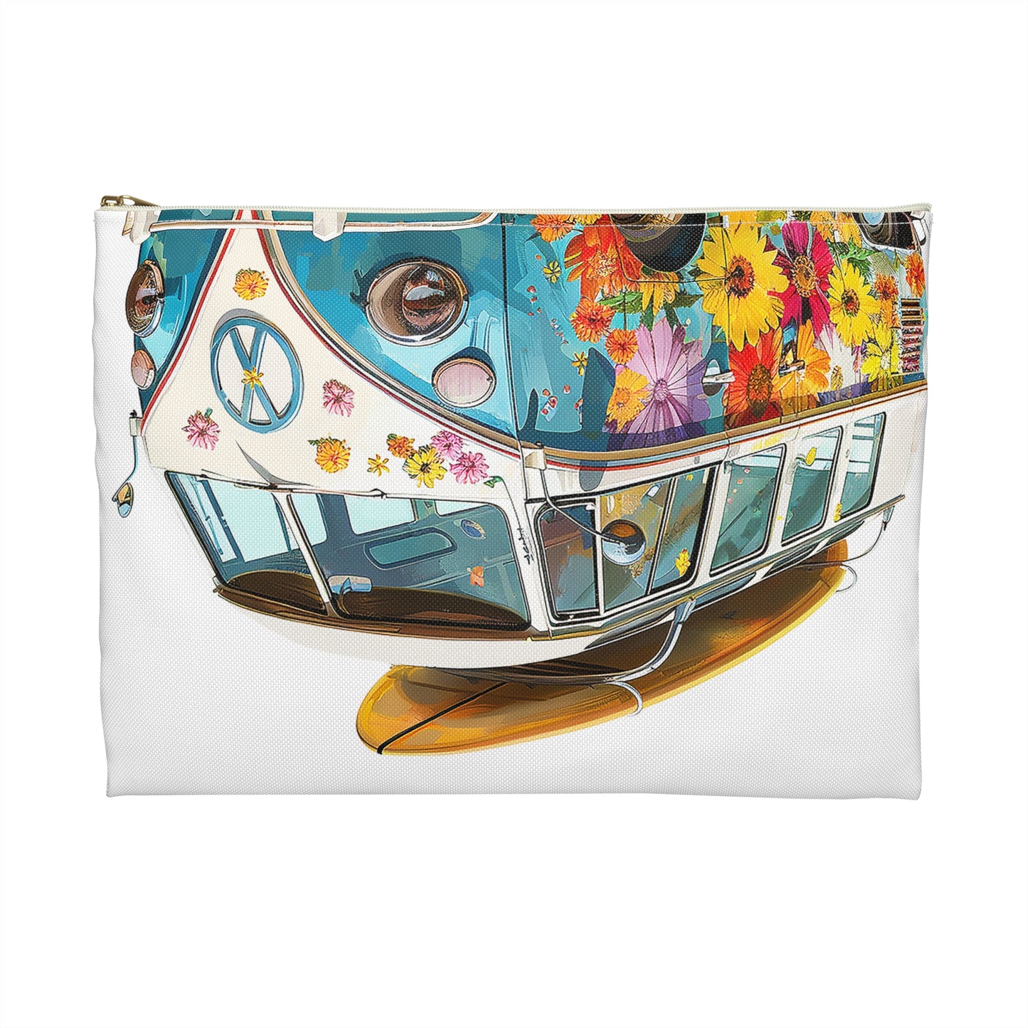 Beach Surfer Dudes & Retro Rides Accessory Pouch - Surf's Up for Your Essentials! Available in 2 sizes.
