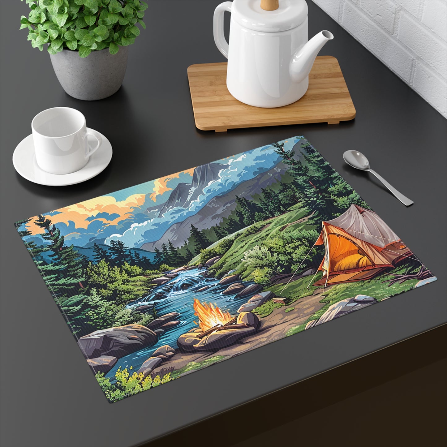 Campfire Serenity Placemat - 18" x 14".