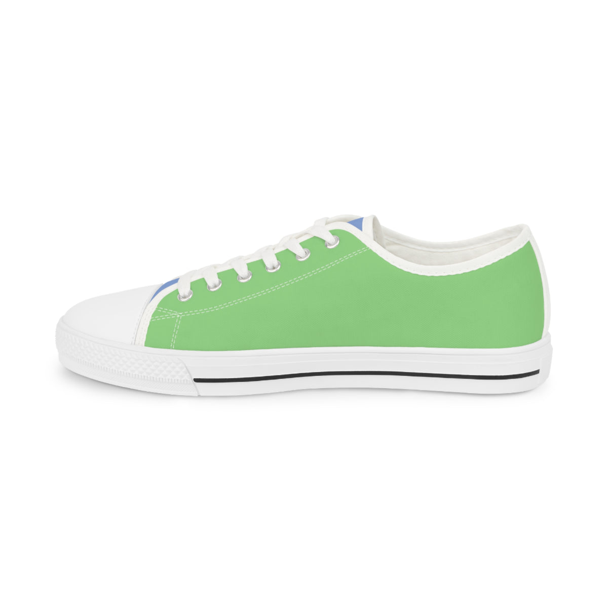 Meadow Stream Men's Two -Tone Low Top Sneakers - Embrace the Outdoors – Where Cool Greens Meet Breezy Blues!