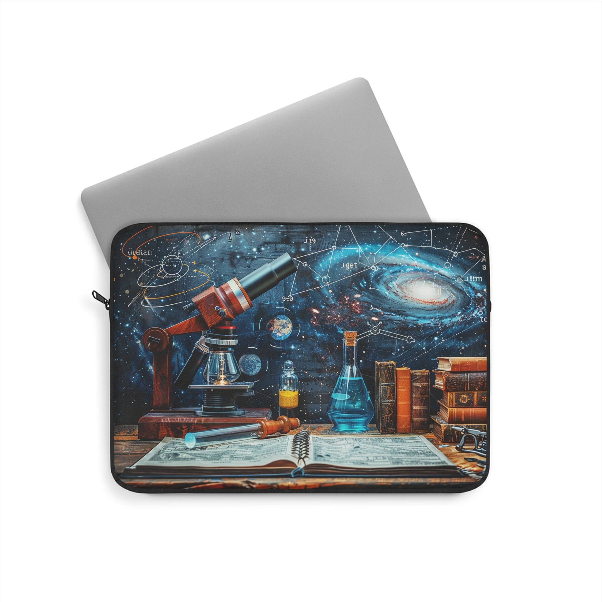 Intro to Basic Science Laptop Sleeve - Unleash Creativity: Where Science Meets Style! Available 3 Sizes: 12", 13", and 15"