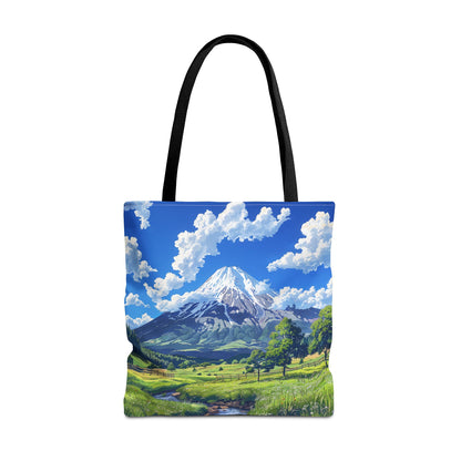 Mount Fuji Serenity Tote Bag - Carry the Tranquil Beauty of Japan's Iconic Peak! Available in 3 sizes.