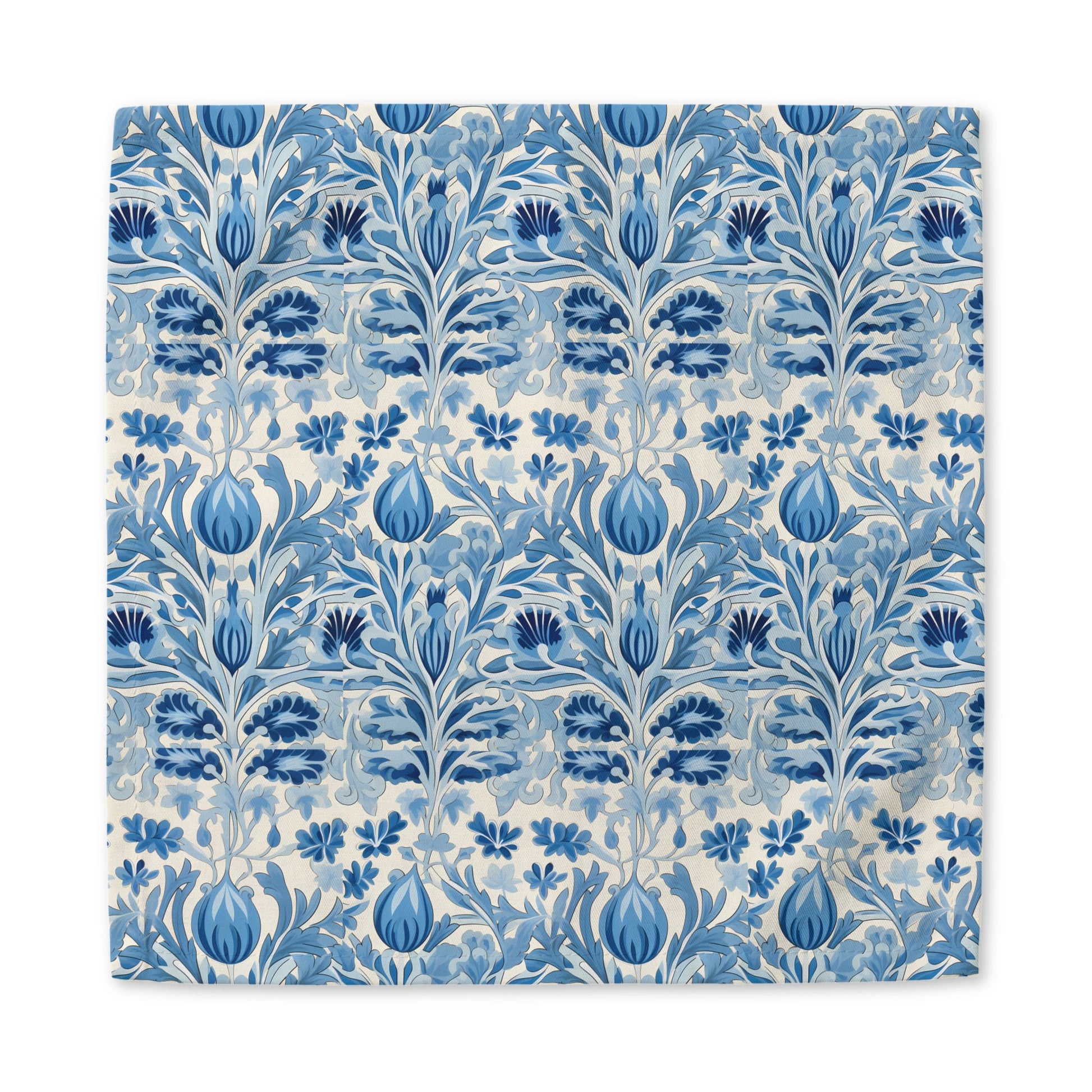 Dutch Blue Tulip cotton twill napkin