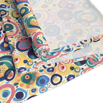 Pop Art Swirls Table Runner - Cotton Twill - Available in 2 sizes: 16" x 72" and 16" x 90".