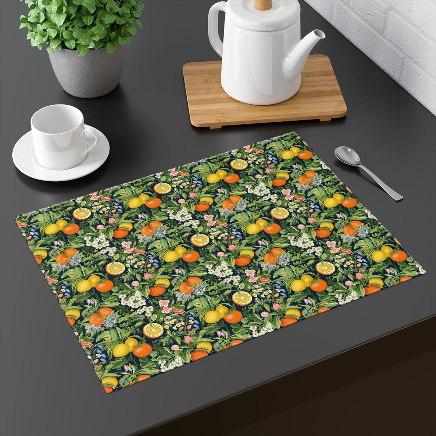 Classic Fruit & Floral Placemat - 18" x 14".