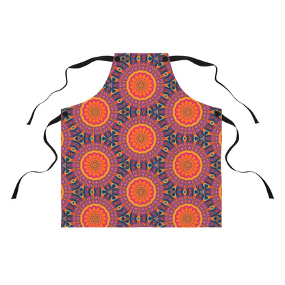 Fiery Mosaic Magic Adult Apron
