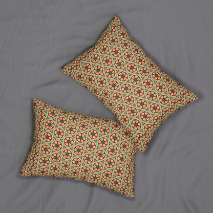 Sunlit Arabesque Lumbar Pillow - Spun Polyester - Double-Sided Print - Concealed Zipper - 20" x 14"