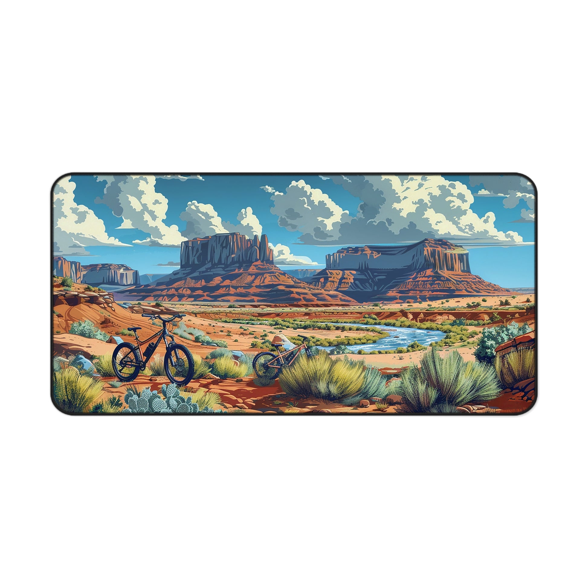 Desert Trails Desk Mat (Desk Pad) - Explore Your Workspace with our Desert Trails Mat! Available in 3 sizes.