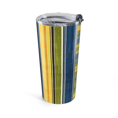 Summer Stripes Delight Insulated Tumbler - 20 oz. Stainless Steel, Glossy Finish
