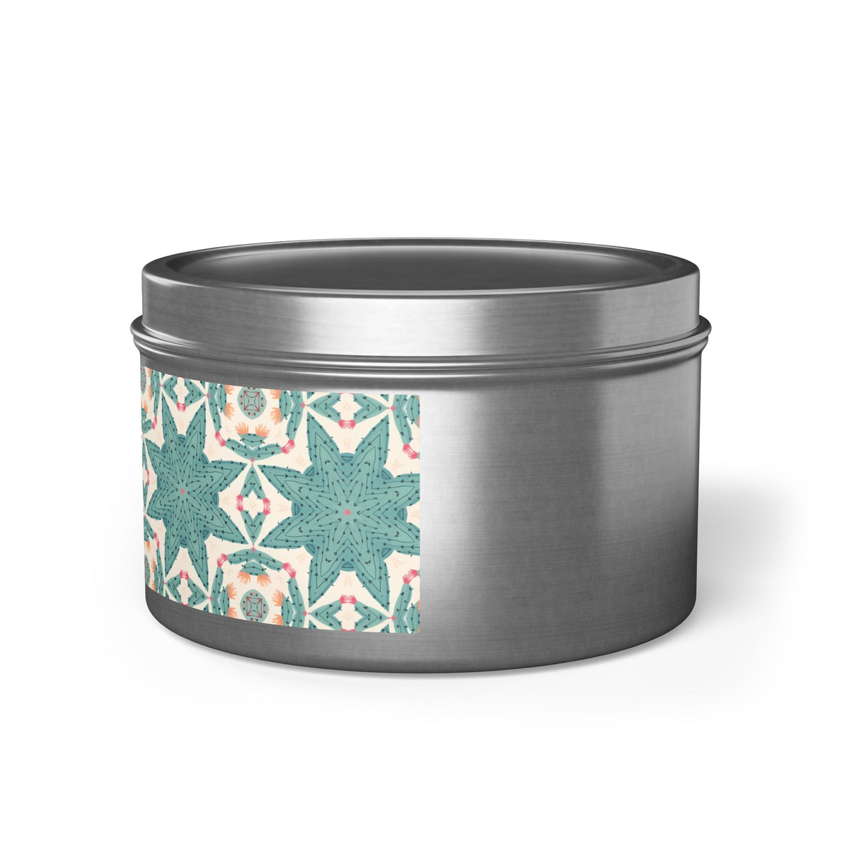 Desert Cactus Star Tin Candle. Southwest Starlight in a Tin. Available in 2 sizes, 3 finishes, and 5 scents.
